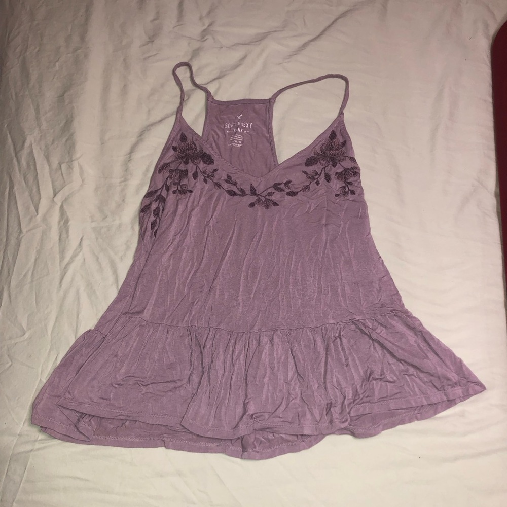 American Eagle Outfitters Purple Tank Top